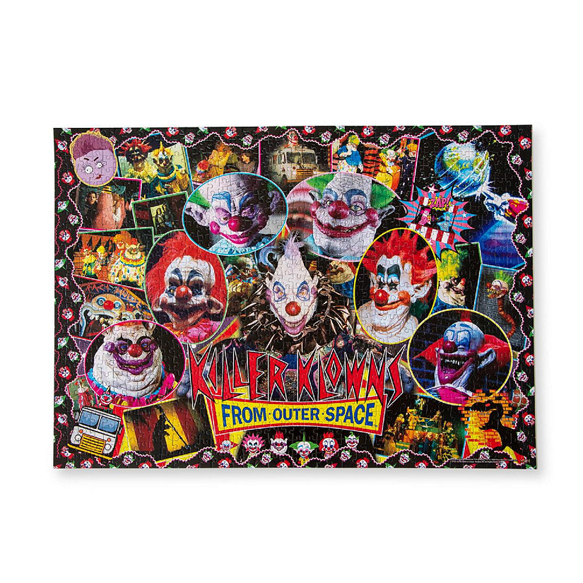 Killer Klowns From Outer Space Kollage B 1000-Piece Jigsaw Puzzle For Adults  28 x 20 Inches Image