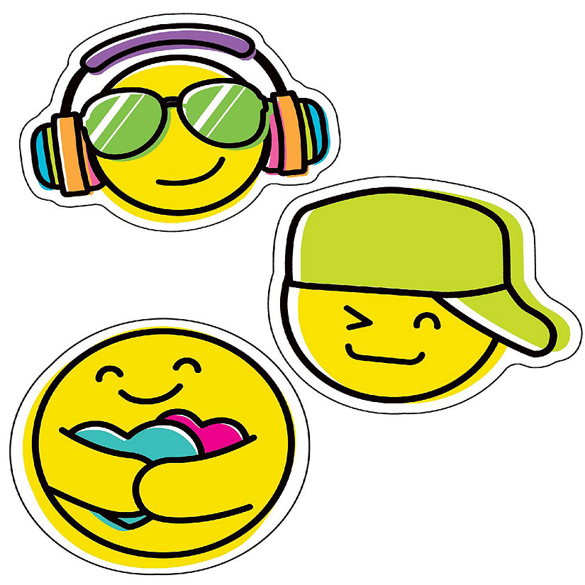 Kind Vibes Smiley Faces Cutouts Image