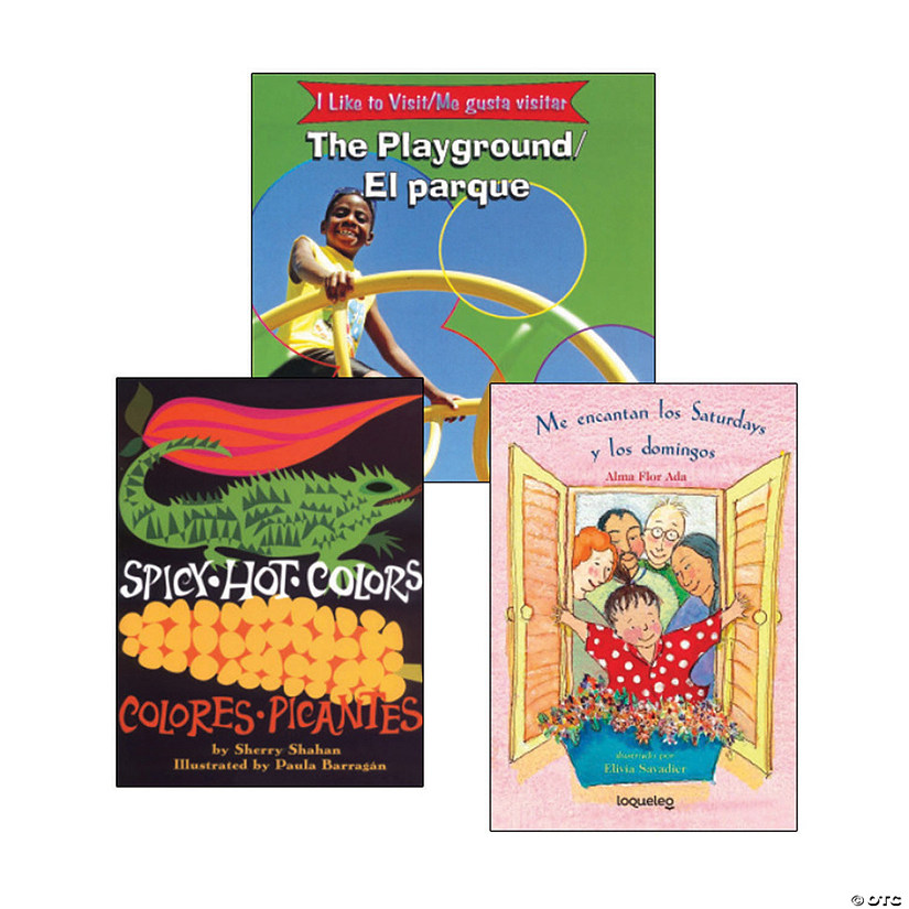 Kindergarten EnglishSpanish Dual Language Book Set Oriental Trading