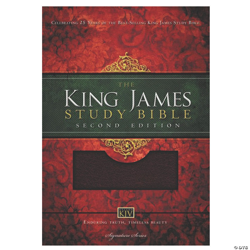 King James Version Study Bible (Second Edition) - Burgundy Bonded ...