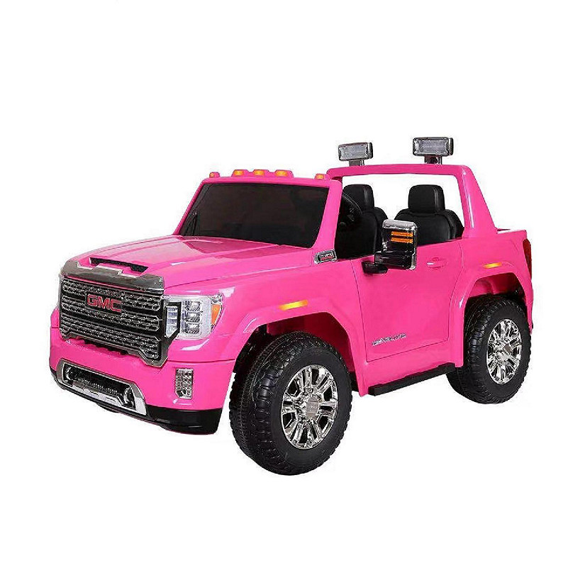 KingToys Pink 12V GMC Sierra 2 Seater Kids Ride On Car With Remote Control Image