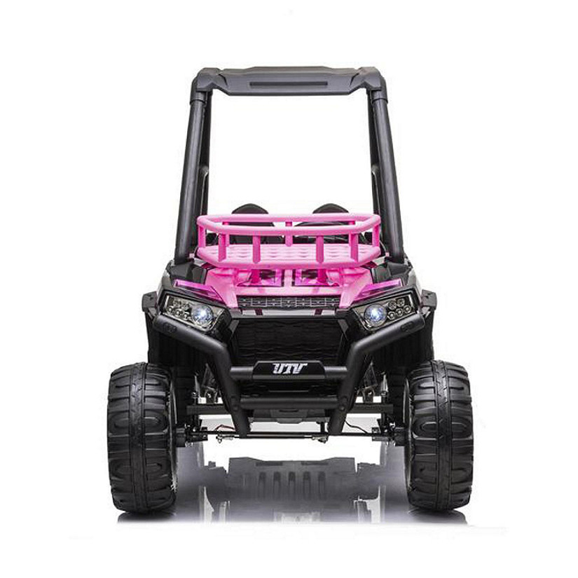 KingToys Pink 24V Off Road UTV 2 Seaters Ride on Cars with Remote Control Image