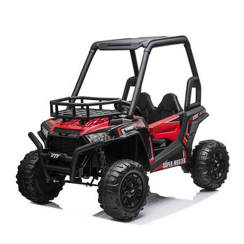 KingToys UTV Red 24V Off Road Two Seaters Ride on Cars with Remote Control Image