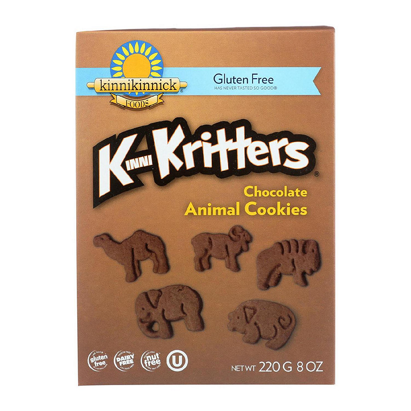 Kinnikinnick Animal Cookies Chocolate 8 oz Pack of 6 Image