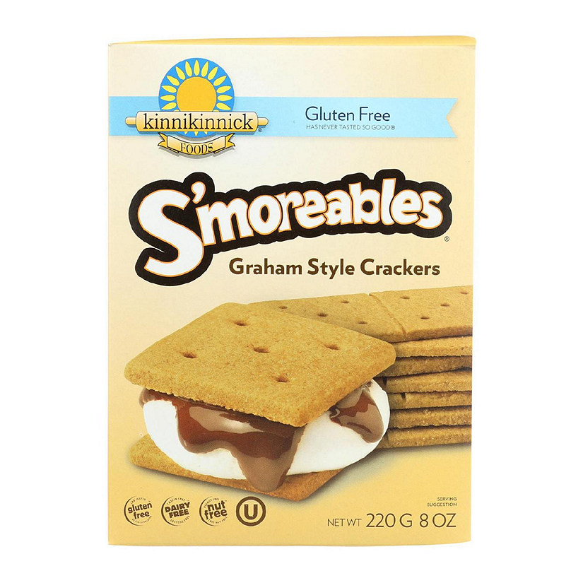 Kinnikinnick Graham Style Crackers 8 oz Pack of 6