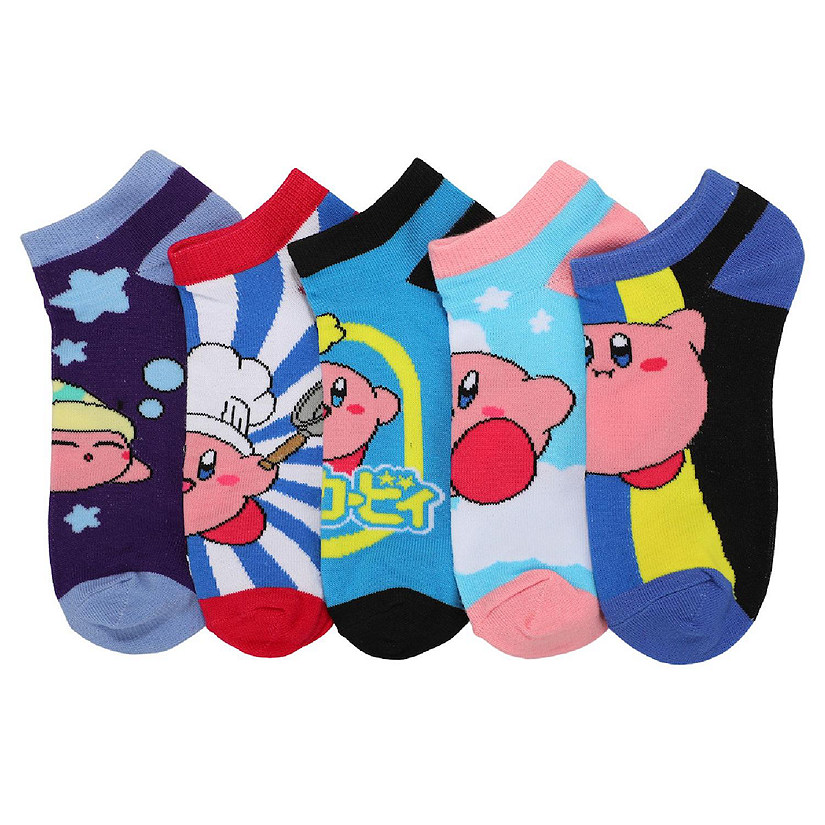 Kirby Character Art 5-Pack Women's Ankle Socks Image