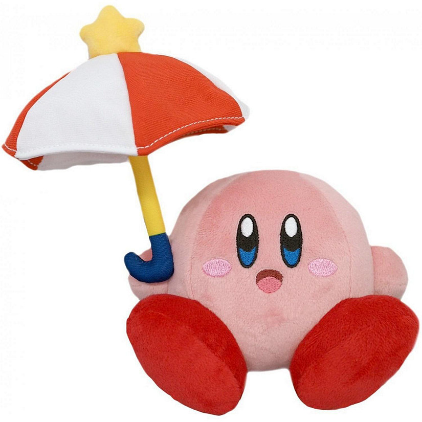 Kirby Nintendo 7 Inch Plush - Parasol Kirby Image