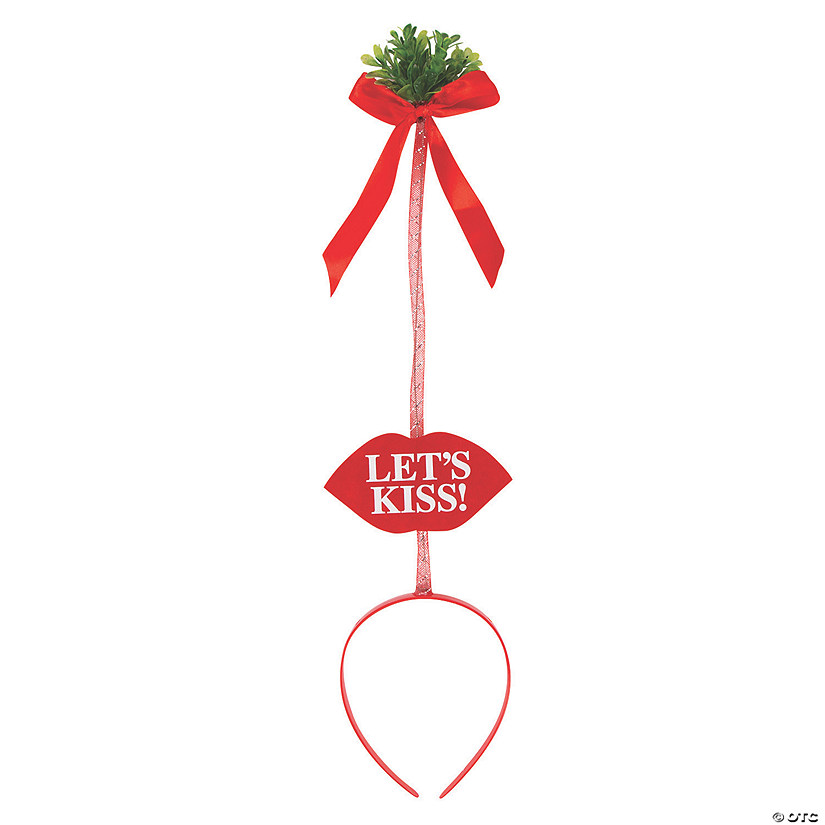 Kiss Me Under the Mistletoe Headbands - 12 Pc. Image