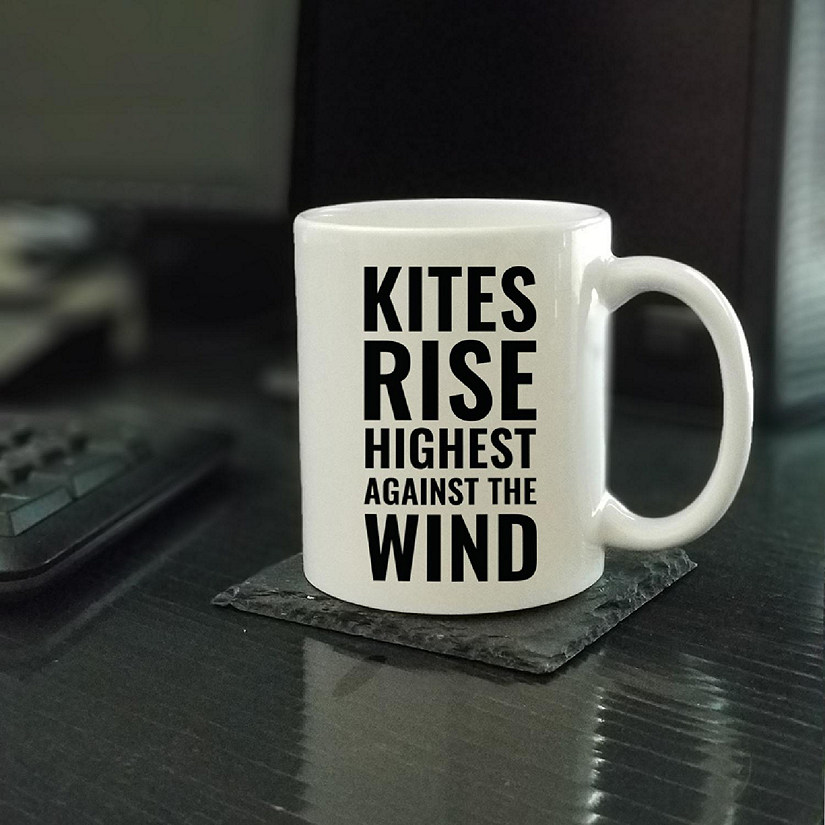 Kites Rise Against the Wind Ceramic Mug Image