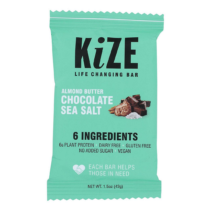 Kize Concepts - Energy Bar Almond Chocolate Sea Salt - Case of 10-1.5 OZ Image