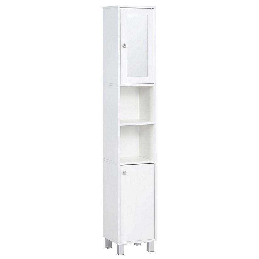 Costway Bathroom Corner Storage Cabinet Free Standing Tall