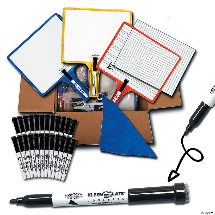KleenSlate Customizable Handheld Whiteboards, 24 Pk Oriental Trading