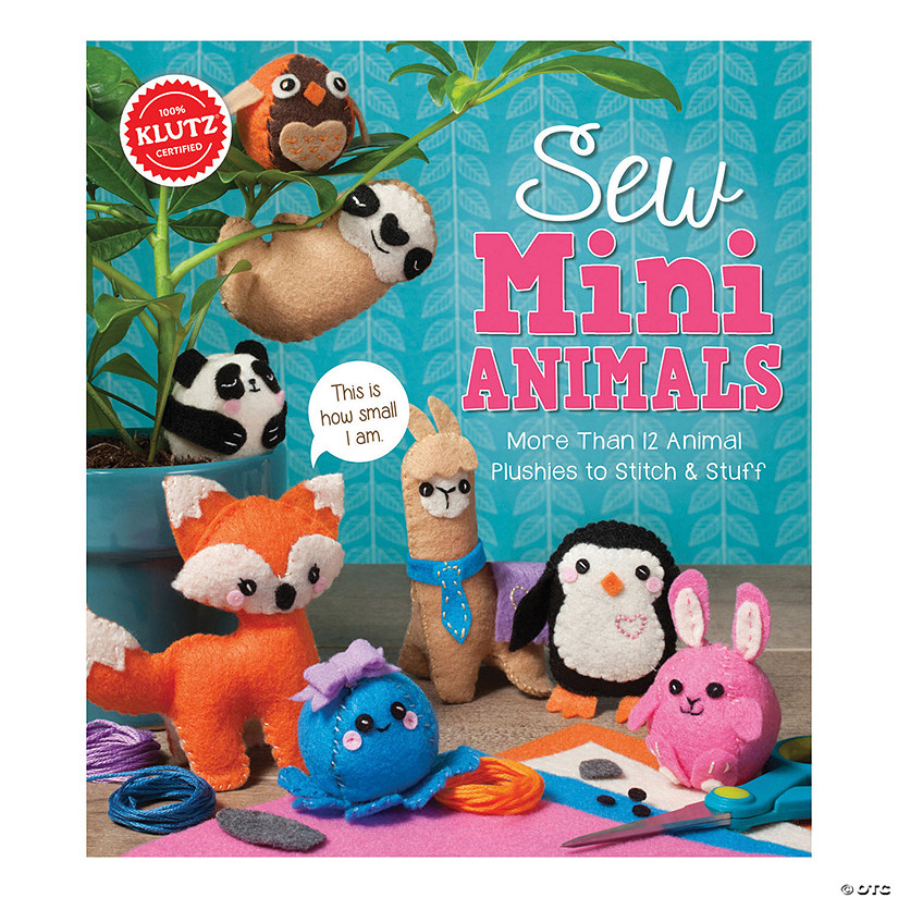 Klutz Sew Mini Animals Book Kit Image