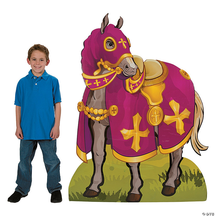 Knight&#8217;s Horse Cardboard Stand-Up Image