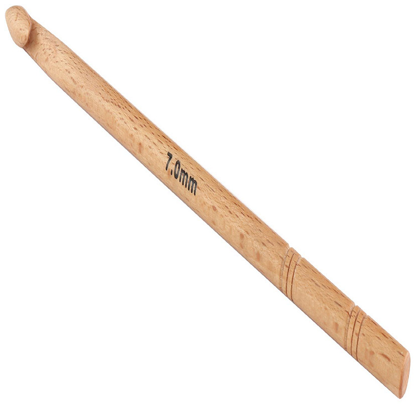 KnitPro-Basix Beech Crochet Hook Single Ended-Size 7.00mm Image