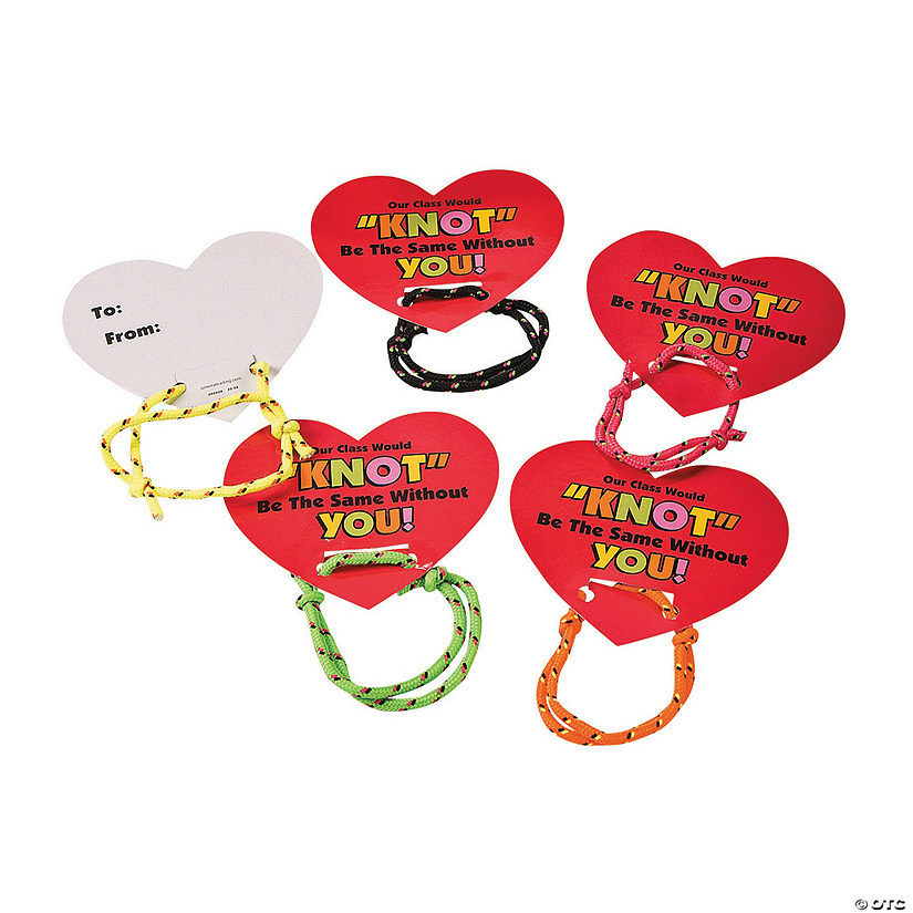 Knot Bracelet Valentine Exchanges with Card for 24 Image