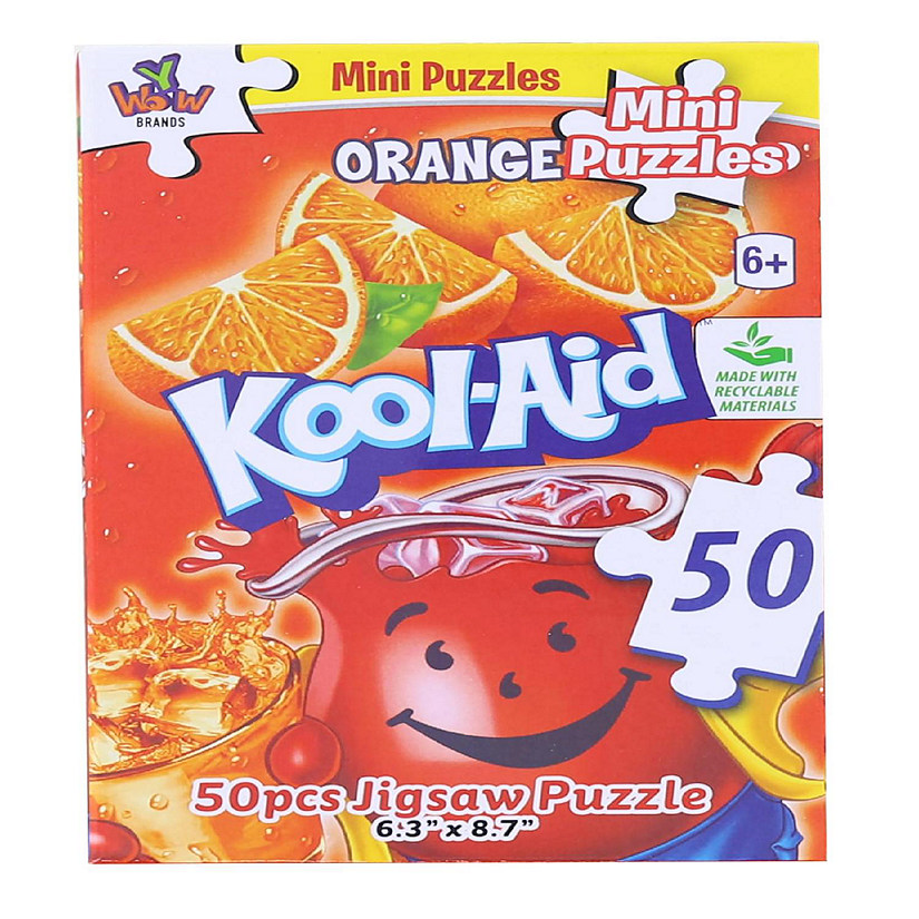 Kool-Aid 50 Piece Mini Jigsaw Puzzle  Orange Image