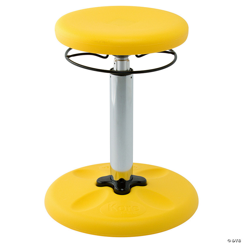 Kore Design Kids Adjustable Tall Wobble Chair 16.5-24" Yellow Image