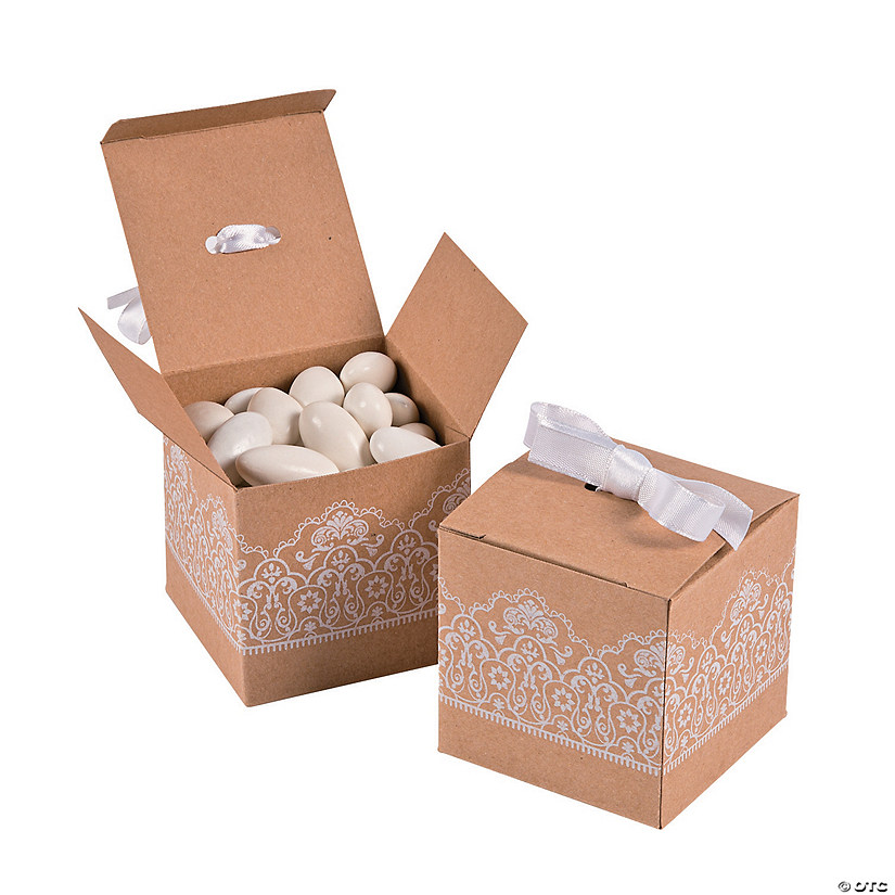 Kraft Lace Favor Boxes 24 Pc. Oriental Trading