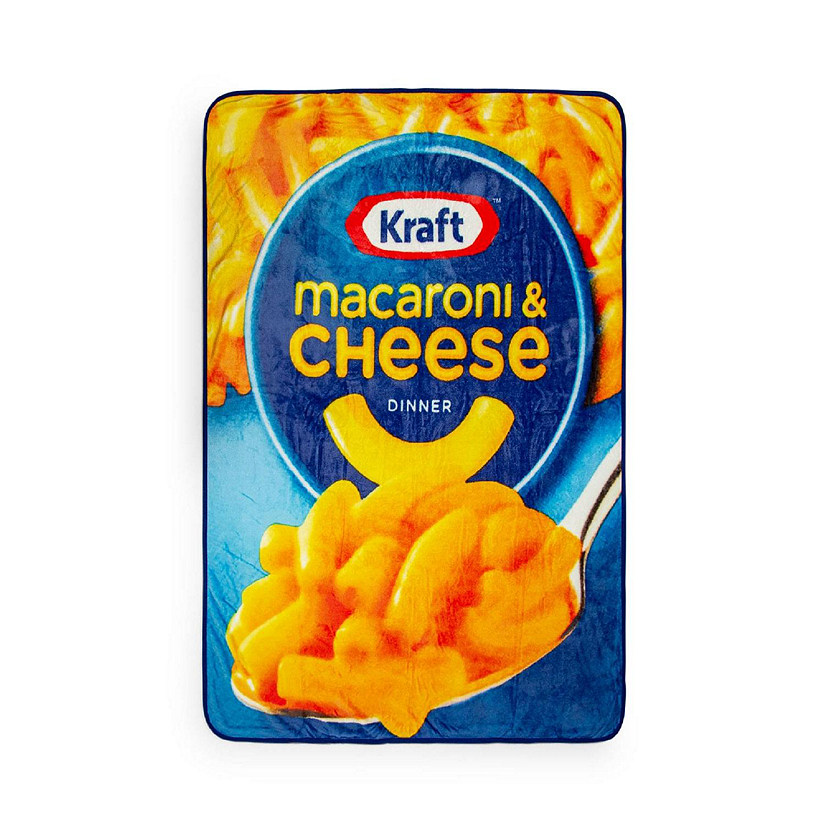 Kraft Macaroni and Cheese Fleece Throw Blanket  45 x 60 Inches Image