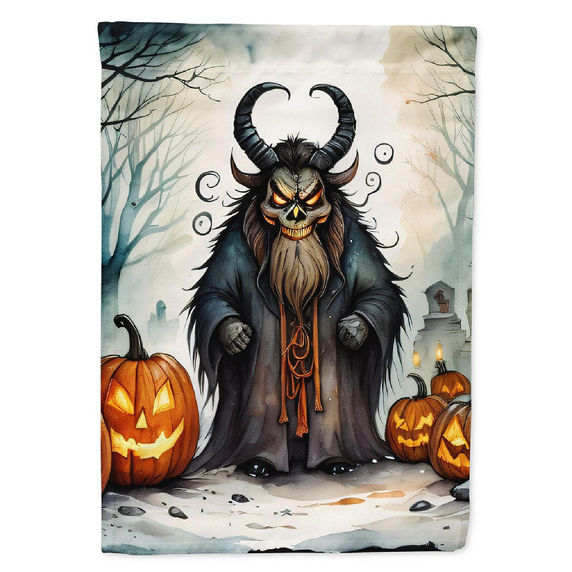 Krampus The Christmas Demon Spooky Halloween House Flag DAC2248 Image