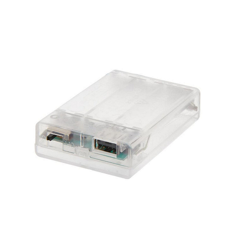 Kurt Adler Empty 3 InchesAA Inches Battery Box with USB Connection and Timer Image