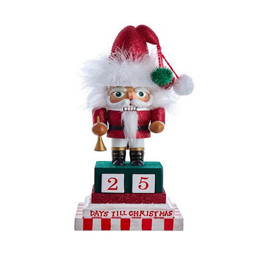 Kurt Adler Hollywood Countdown To Christmas Santa Nutcracker 12 Inch Multicolor Image