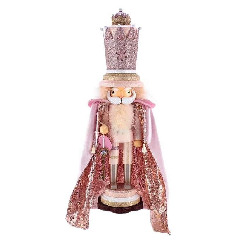 Kurt Adler Hollywood Nutcracker, Pink King, 19in Image