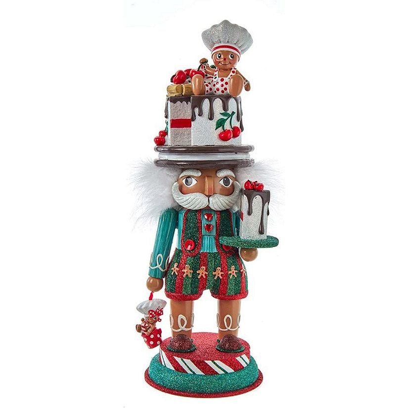 Kurt Adler Hollywood Nutcracker with Gingerbread Baker, 15 inches