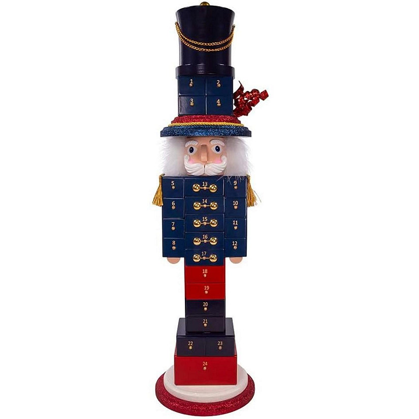 Kurt Adler Hollywood Nutcrackers, Advent Calendar Soldier Nutcracker, 30 Inches Image