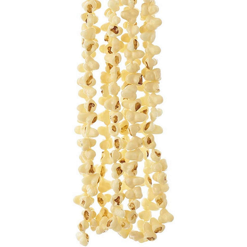 Kurt Adler Plastic Popcorn Garland For Christmas Decoration, Yellow 9 Ft. Long Image
