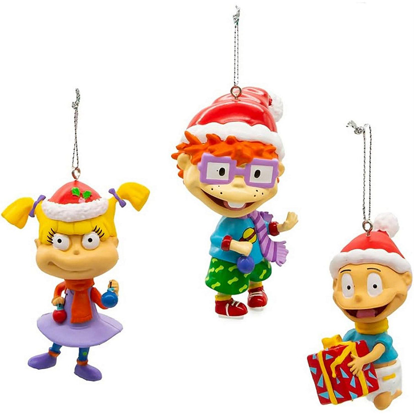 Kurt Adler Rugrats Blow Mold 3-Piece Ornament Set- Multicolor- 3.5 Inches Image