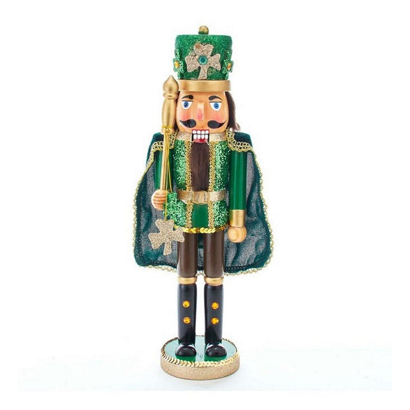 Kurt Adler Wooden Nutcrackers, Irish Nutcracker with Cape, 15 Inches Image