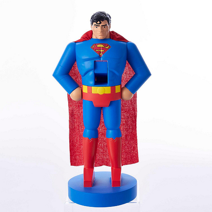 Kurt S. Adler Wood Superman Nutcracker, Multicolored, 10 inches Image