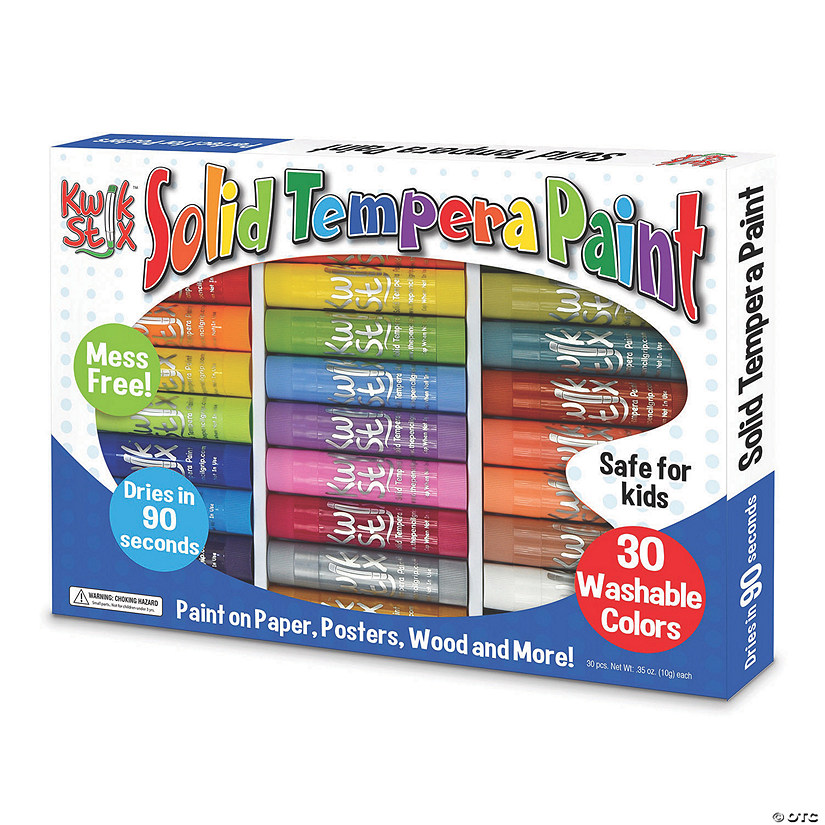 Kwik&amp;#8482; Stix Tempera Paint, Art Set, 30 Colors Image