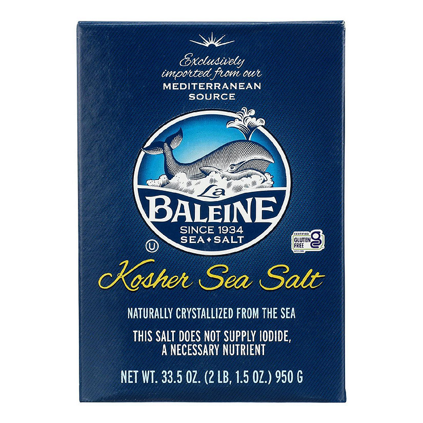 La Baleine Sea Salt - Kosher Sea Salt - Case of 9-33.5 OZ Image