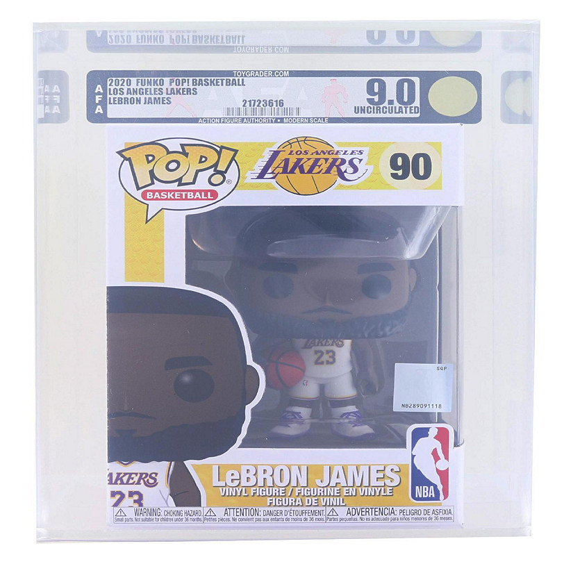 LA Lakers NBA Funko POP  Lebron James Alternate  Graded AFA 9 Image