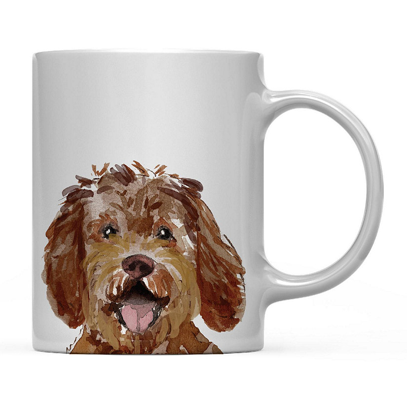 Labradoodle Up Close Ceramic Mug Image