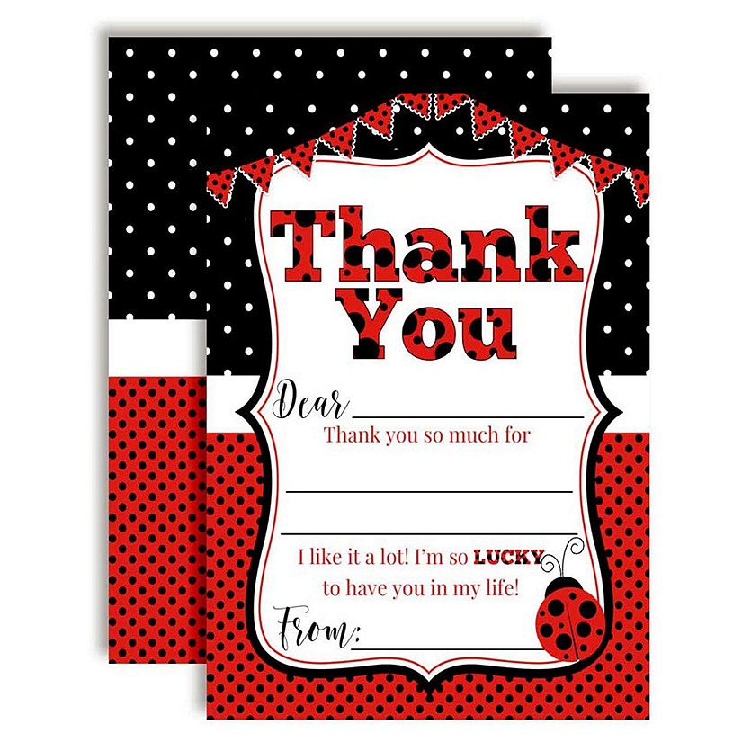 Ladybug Thank You 20pc. by AmandaCreation Image