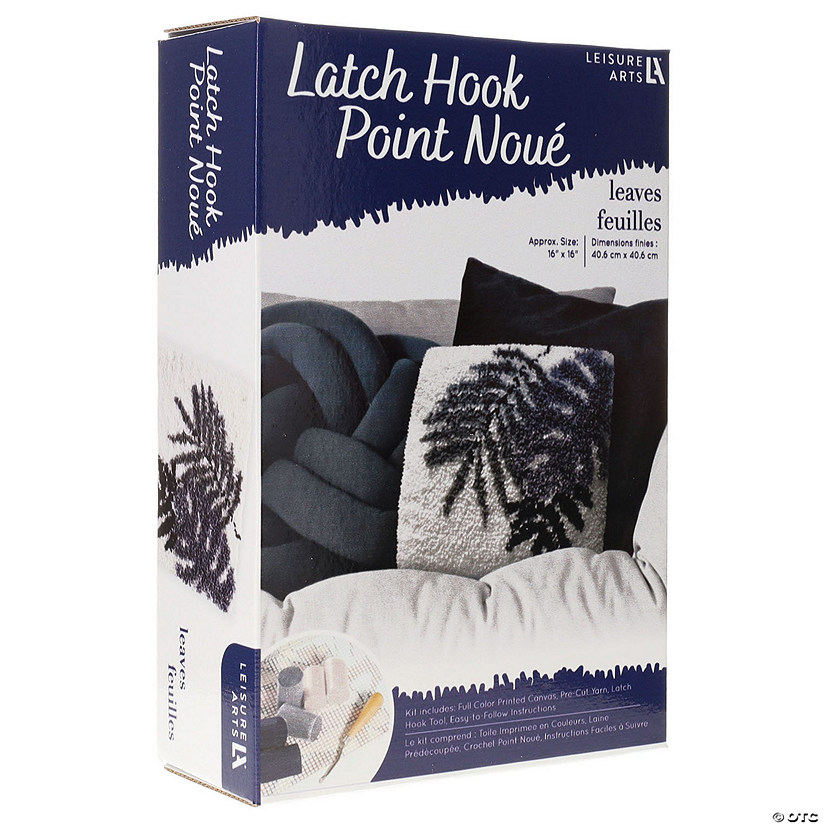 LALatch Hook Kit 16" Leaves Image