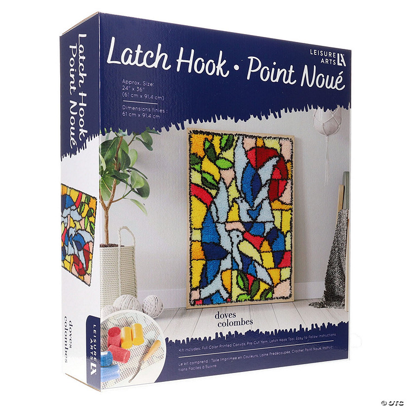 LALatch Hook Kit 24x36 Doves Image