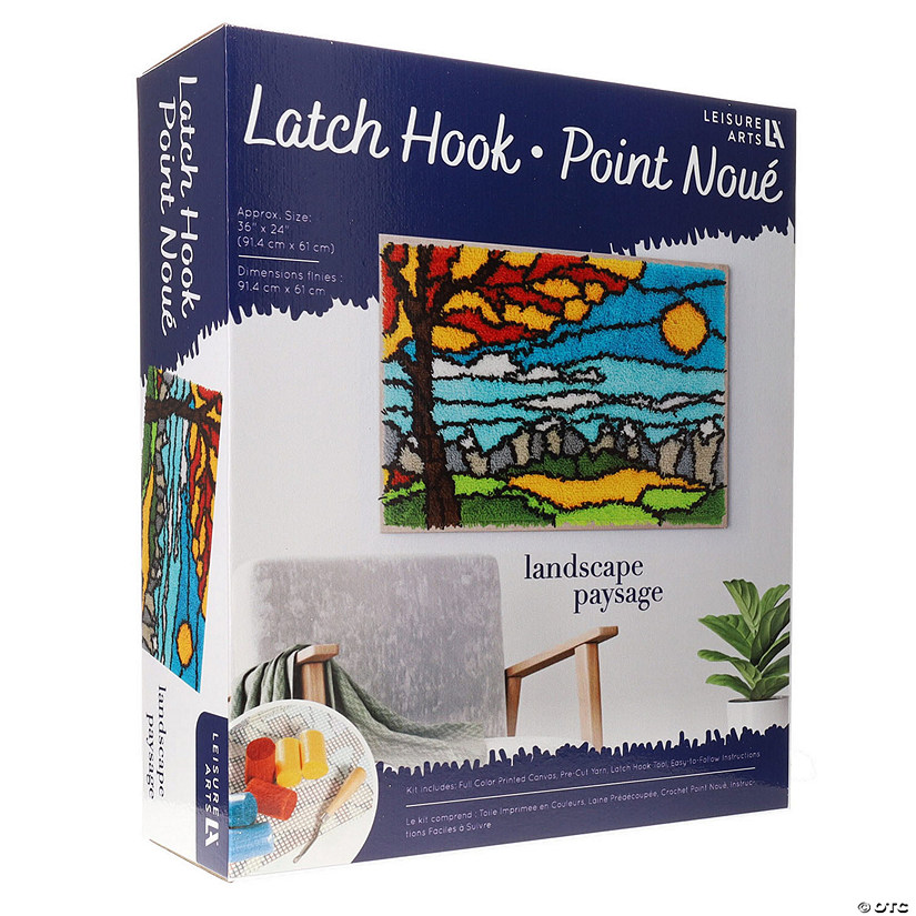 LALatch Hook Kit 36x24 Landscape Image