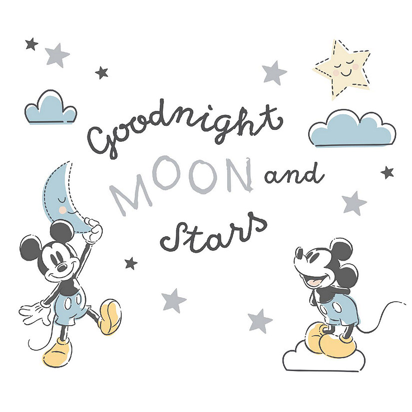 Lambs & Ivy Disney Baby Moonlight Mickey Mouse Wall Decals Image