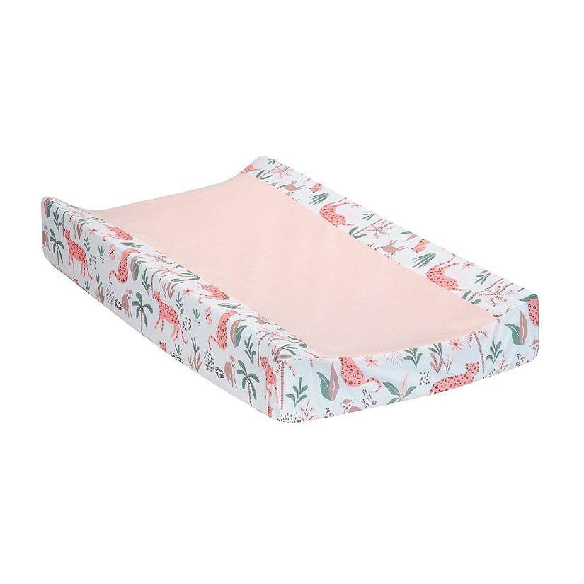 Lambs & Ivy Enchanted Safari Animals Pink/White Jungle Changing Pad ...