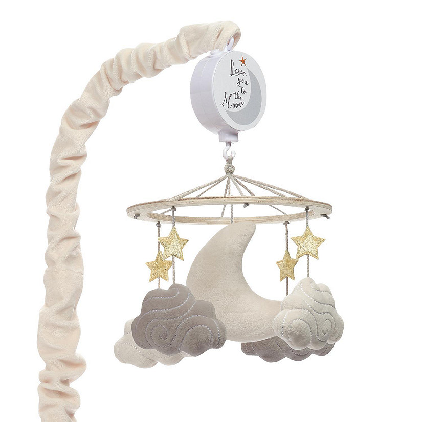 Lambs & Ivy Goodnight Moon Musical Baby Crib Mobile Soother Toy - Stars/Clouds Image