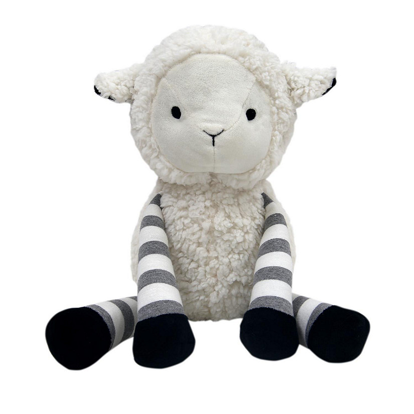 Lambs & Ivy Little Sheep White/Gray Plush Lamb Stuffed Animal Toy - Ivy Image