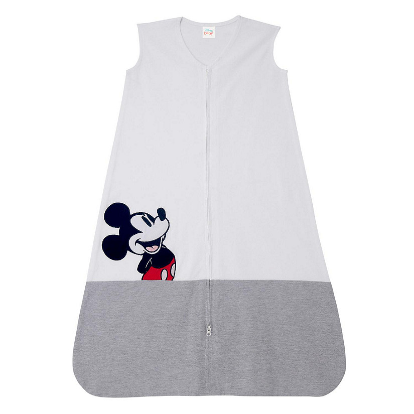 Lambs & Ivy Mickey Mouse Wearable Blanket - Gray, White, Animals, Disney Image
