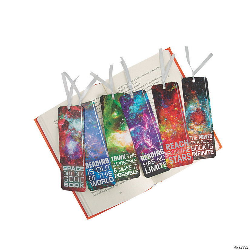 laminated galaxy bookmarks oriental trading