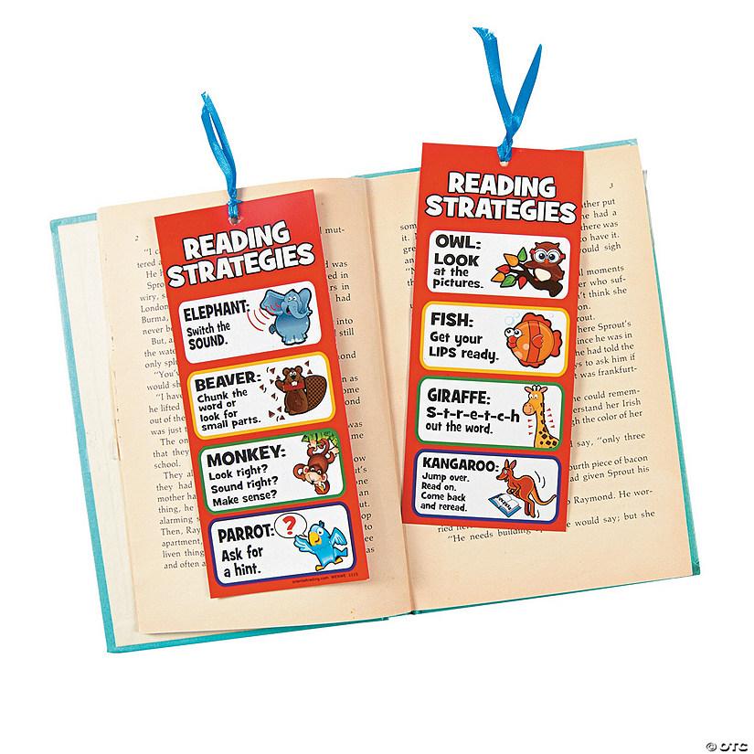 Laminated Jumbo Reading Strategies Bookmarks - Discontinued