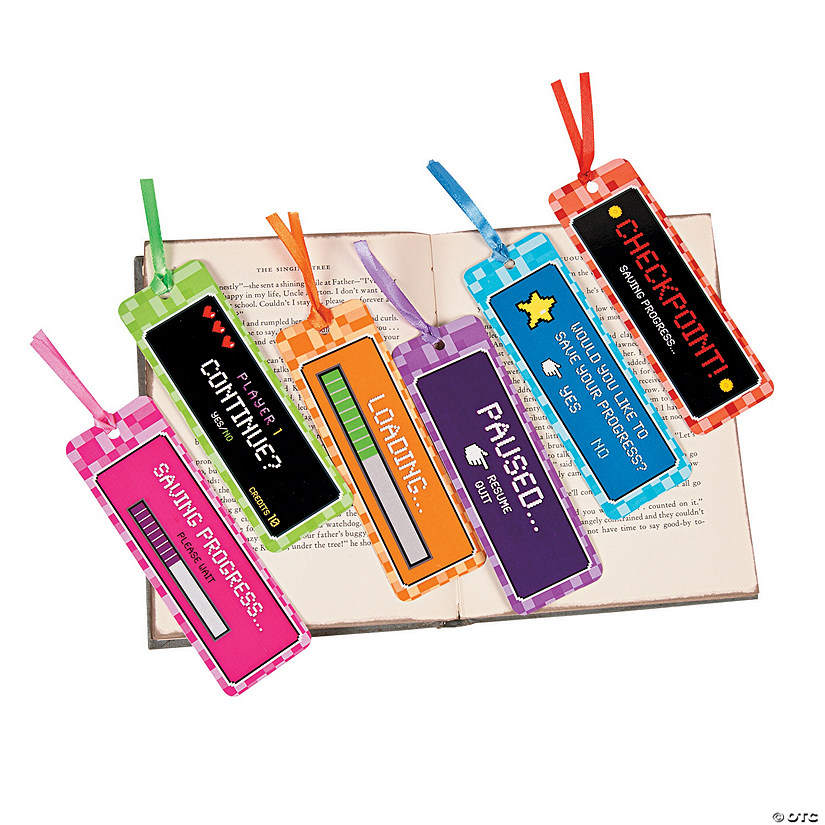 Laminated Video Game Bookmarks Oriental Trading